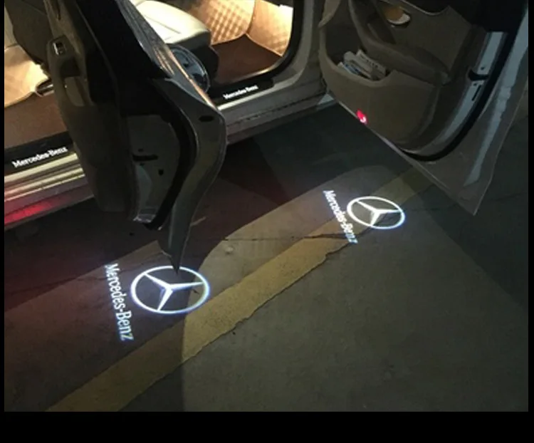 Mercedes лампочка освещения подножки мл e-класс, состоящий из R класса GLK автомобиля Doot лазерный свет E260L C180 только двери проекционная лампа