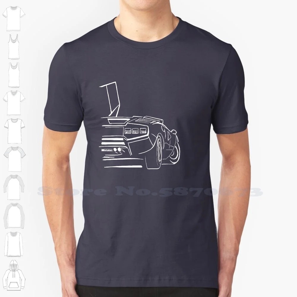 Countach Cool Design Trendy T-Shirt Tee Countach Lambo Cars Super Car Sportscar Epic Car Fast Car Classic Car Automotive