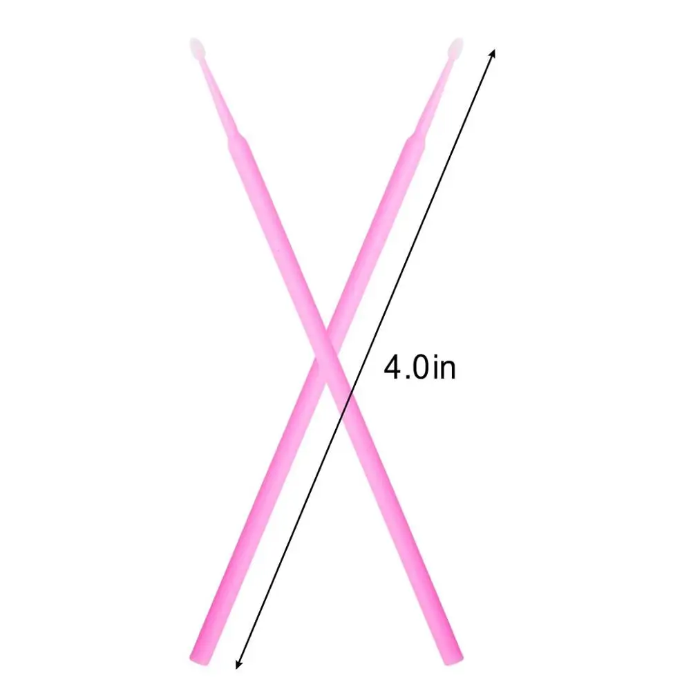 2019 New 100Pcs Pack Disposable Plastic Makeup Brushes Eyelash Swab Micro brushes Eyelash Extension Lint Free 4