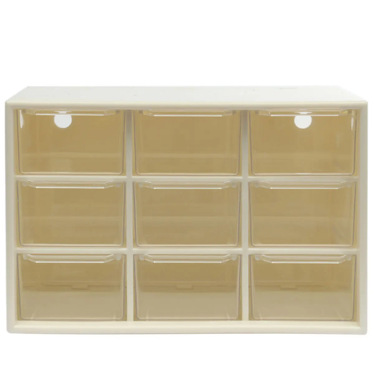 Plastic 9 Lattice Portable Mini Jewelry Storage Box Debris Cabinets Lattice Portable Amall Drawer Sorting Grid Desktop Supplies