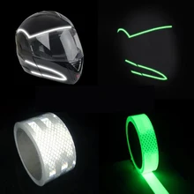 1 м/5 м безопасности Предупреждение наклейки ночного вождения защитная лента светится в темноте светящиеся полоски наклейки велосипед светоотражающими лентами