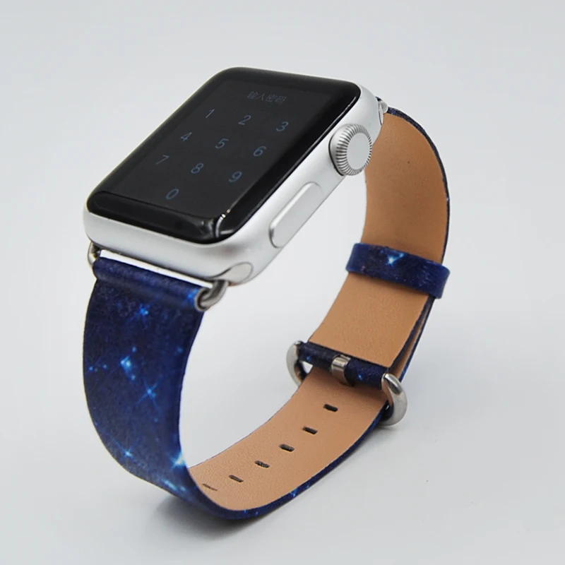Onthelevel Bling Art Star живописный ремешок Apple Watch ремешки 42 мм Ремешки для наручных часов наручные часы аксессуары для iWatch 1/2/3/4
