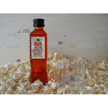 

Miniatur botellin Pacharan Zoco mit ausgeschnittenem Schnapsgläser – Pack von 6 Stück