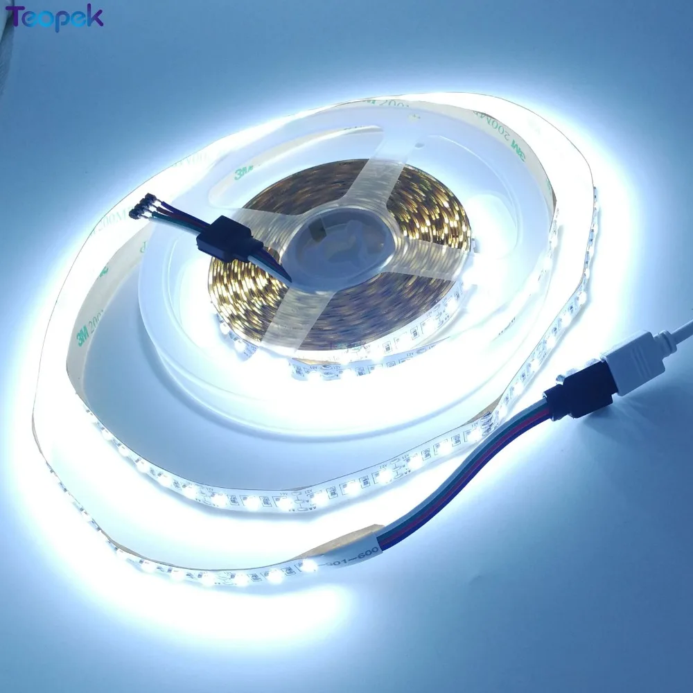3014 SMD CCT светодиодные ленты 216 Светодиодный/м двойной цвет температура Регулируемая Гибкая световая лента IP20 не водонепроницаемый 5 м