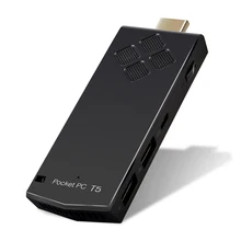 LEORY Поддержка Windows 10 Мини ПК ТВ приставка T5 Z8350 ТВ-палка 2 ГБ+ 32 ГБ/4 Гб+ 64 Гб 2,4 ГБ wifi bluetooth 4,0 USB 3,0 H.265 ТВ приставка