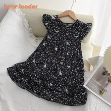 

Bear Leader Baby Girl Cartoon Print Dress Fashion Summer Casual Dresses Toddler Kids Party Princess Vestidos Cute Clothes 3-7Y