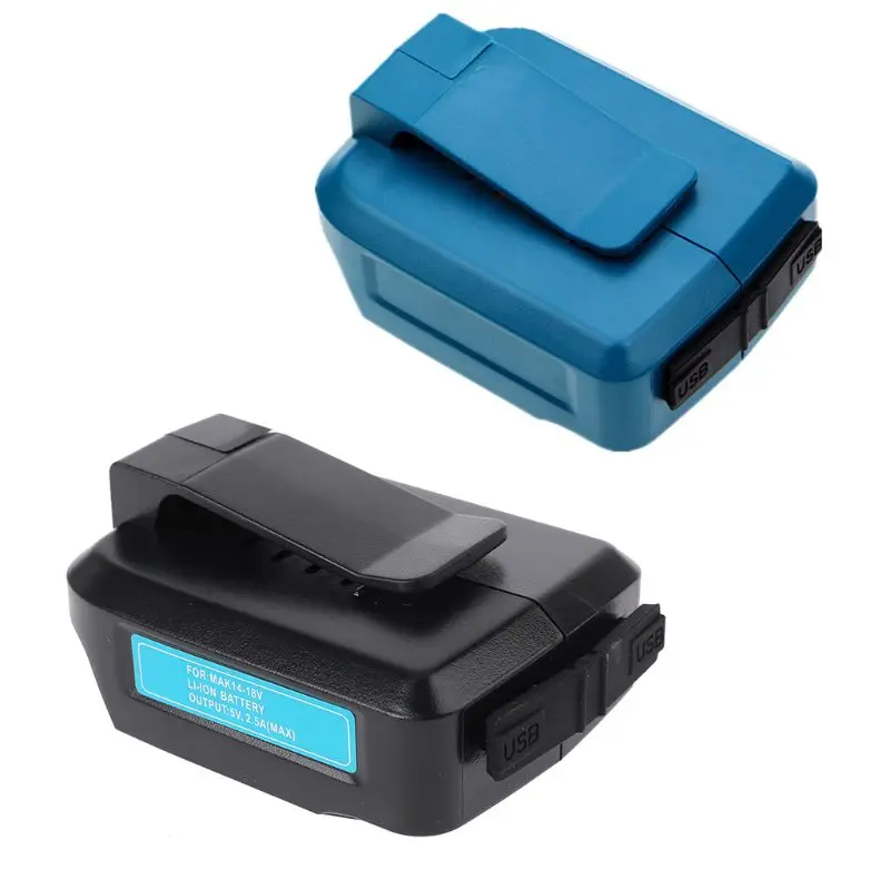 USB зарядное устройство адаптер конвертер для MAKITA ADP05 14-18 в литий-ионный аккумулятор черный синий цвет
