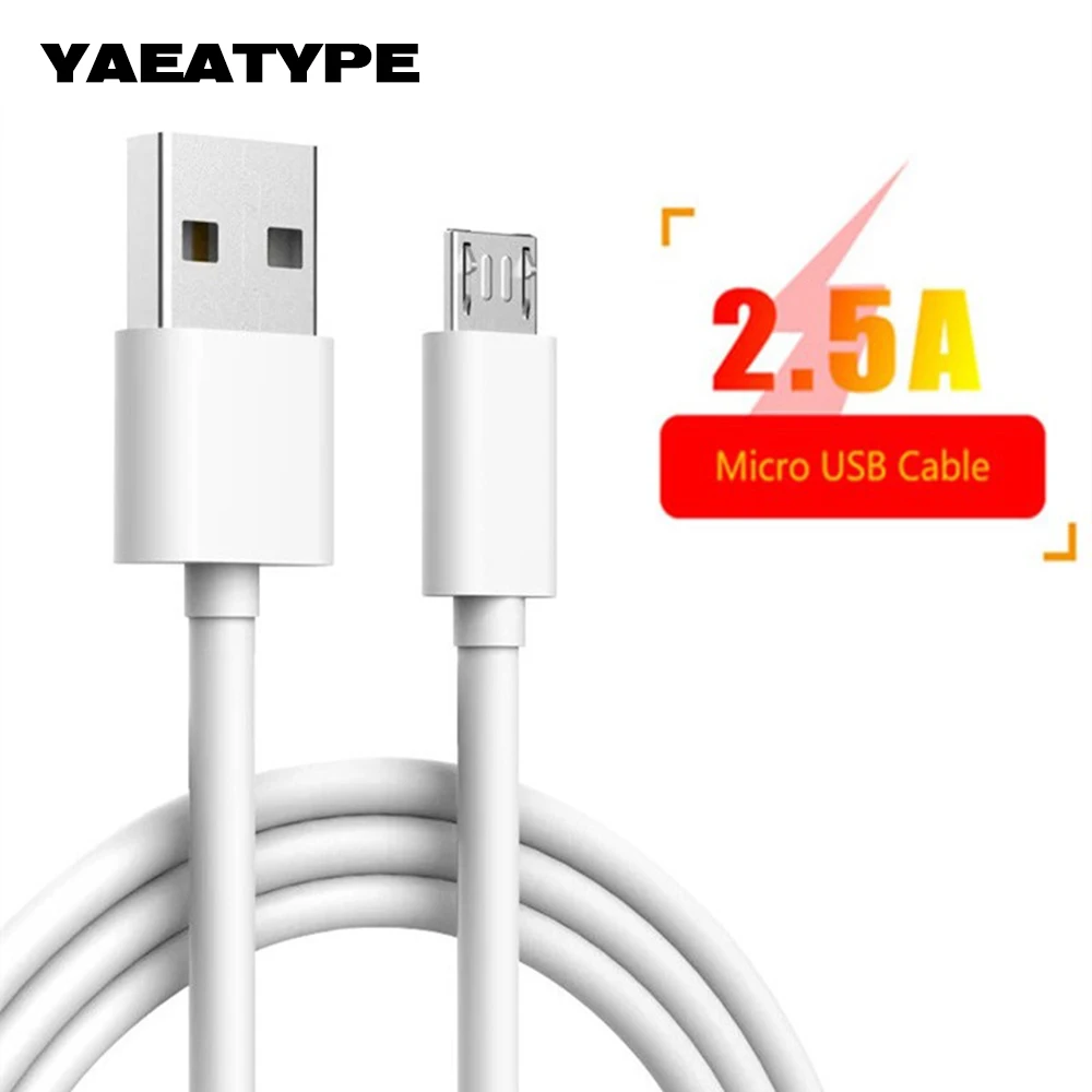 Микро USB кабель длиной 1 метр Кабель с микро usb-портом для зарядки Huawei Honor 7 6 9i 8X 7X 7C 5X