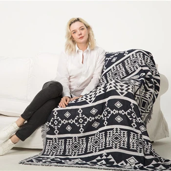 

Bohemian Style Home Decor Tapestry Sofa Cover Blanket Morocco Picnic Camping Carpet for Living room Bedroom Car Travel blankets