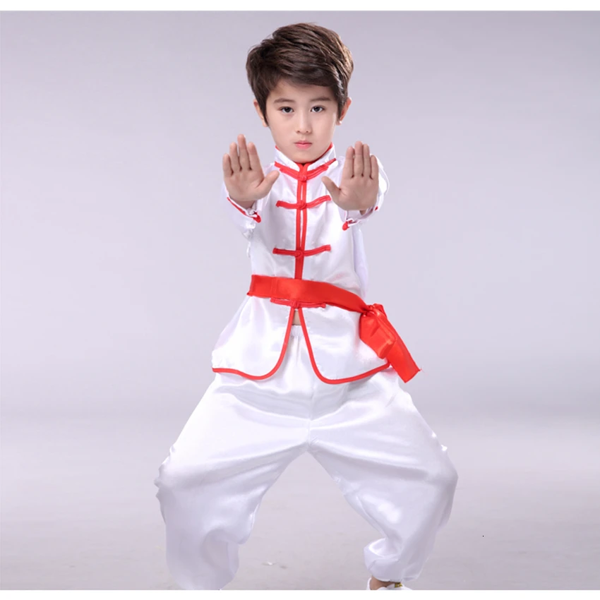 Wushu/детские костюмы, платья, короткая военная форма Tai Chi, детская шелковая одежда Wushu, Тан, одежда для людей