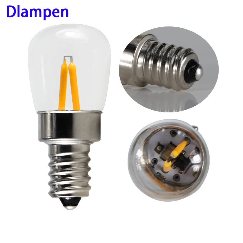 

ampolletas led filament light mini E14 Ac Dc 12 v volt 1.5W candle spotlight bulb COB Crystal Chandelier Lights E14 home lamp
