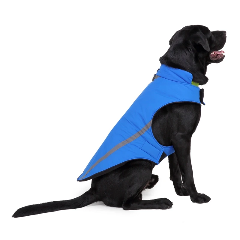 Зимняя одежда для собак, теплое большое пальто для собаки щенка, одежда, водонепроницаемый жилет для животных ветрозащитная куртка для маленьких, средних и больших собак