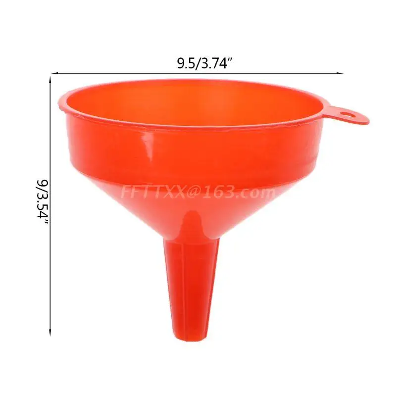 Compact Plastic Funnel with Spout for Oil and Petrol Pouring
