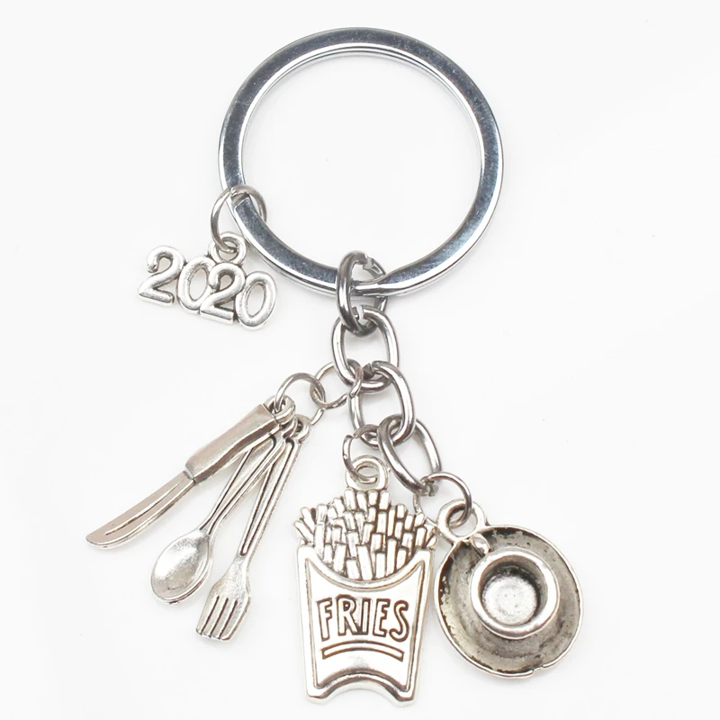 

2020 Omelet Chef Keychain, Blender, Teacup, Creative Kitchenware Pendant Keychain Jewelry Gifts for Men and Women DIY Handmade