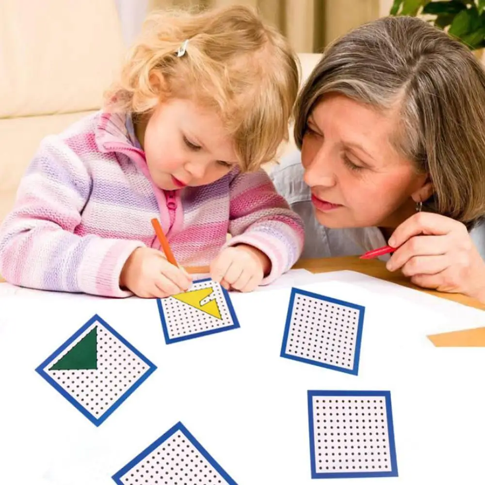 

Baby Toy Creative Graphic Rubber Tie Nail Cards with Montessori Cards Early Childhood Education Preschool Children