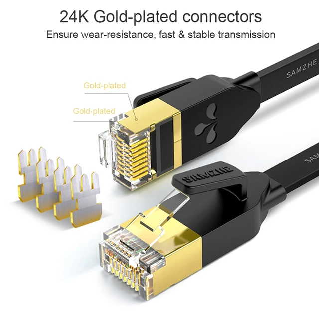 Extension cable RJ45 / LAN Cat.6 SSTP color black and length 1m