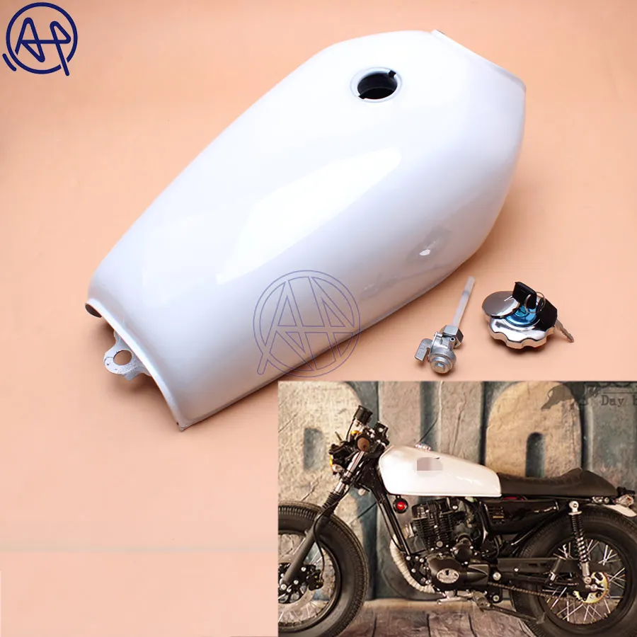 9 л 2 4 Гал мотоциклетный топливный Бензобак Cafe Racer винтажный с крышкой для Honda CG125