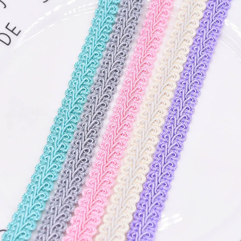 Lace Trimming Ribbon Polyester Centipede Braided Lace Sewing Clothes Accessories Curve DIY Craft Wedding Decor lace ribbon lace sewing accessories lace sewing supplies lace accessories lace garment accessories clothing accessories lace decoration 5/10M 12mm