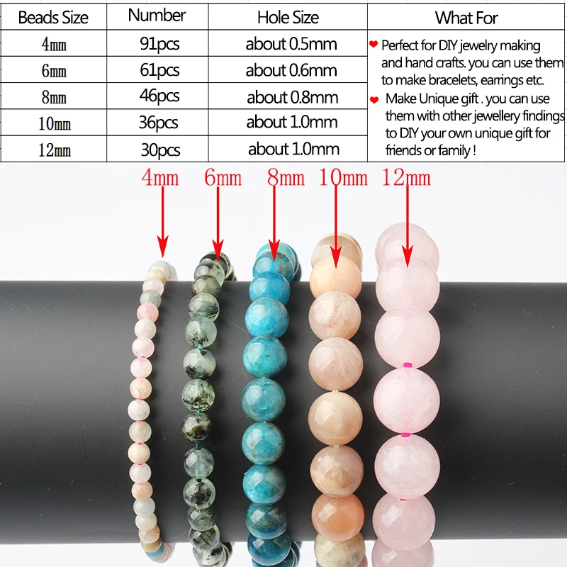  6MM Colorful Round Stone Beads Natural Emperor Jasper Loose  Beads for Jewelry Making Stone Round Loose Stone Beads for DIY Bracelets  Necklace(ZS-1215-GreenMix*6MM)