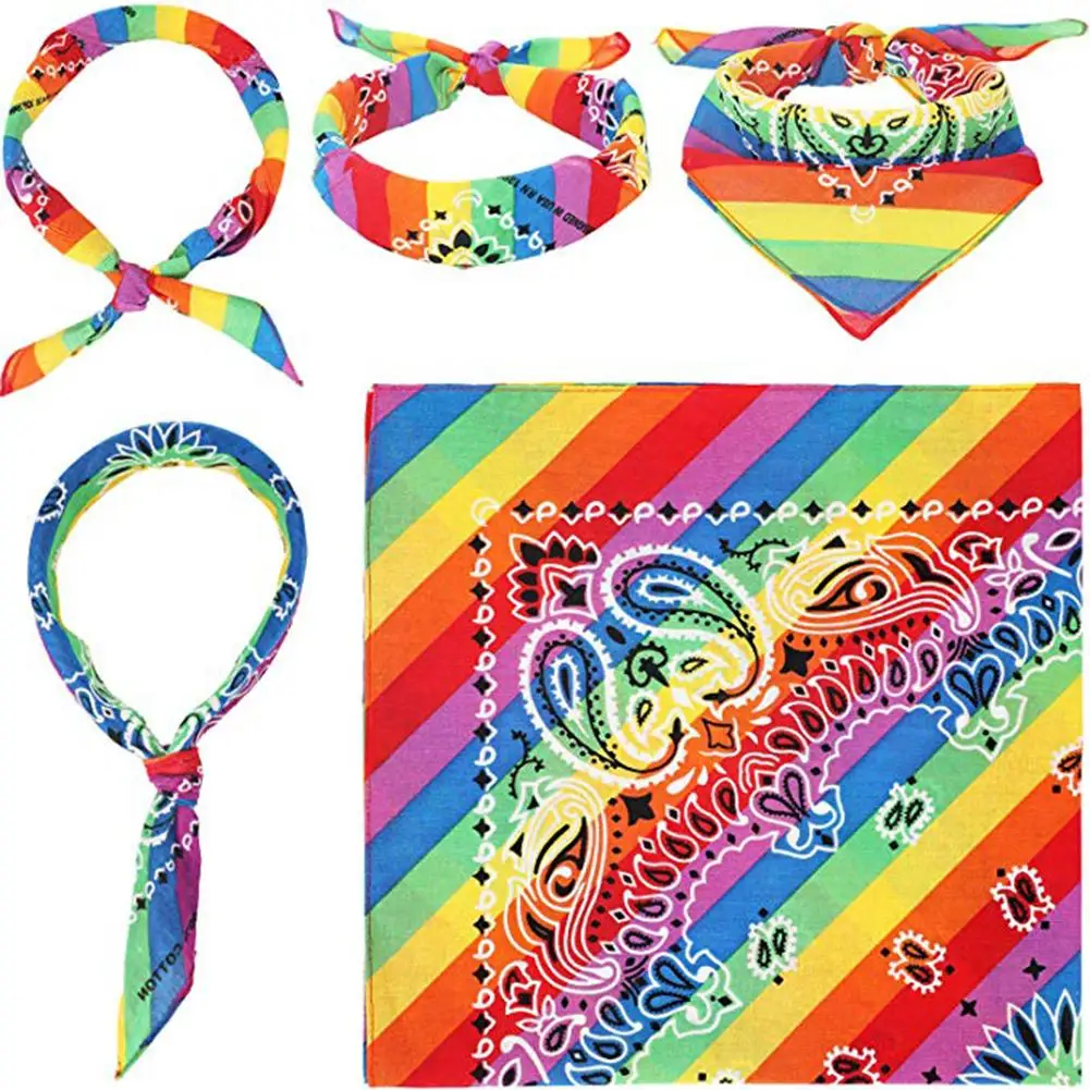 Gay Pride Rainbow LGBT Festival Headband Wristband Rainbow Glasses Party Set