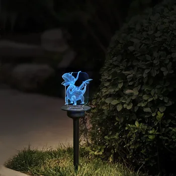 

Solar Powered LED Light Transparent Acrylic Outdoor Garden Lawn Pathway Landscape Lamp K888