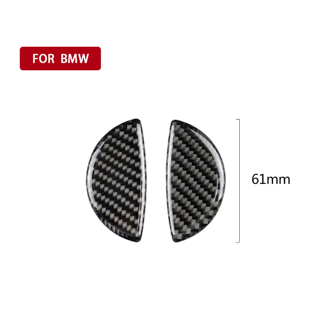 Замена для Mini Cooper R55/R56/R60/R61 2 шт./компл. крышки ручки салона автомобиля наклейки Углеродные волоконные наклейки декор