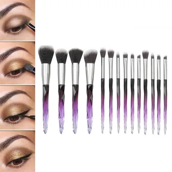 

14Pcs Makeup Brushes Set Irregular Diamond Shape Eye Shadow Blending Eyeliner Make Up Tools Pinceau Maquillage #Zer