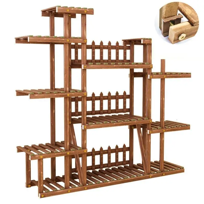 Version A Para Plantas Etagere Pour Plante Terraza садовые полки для Dekoration Stojak Na Kwiaty балкон открытый цветок стенд завод полка - Цвет: Version A