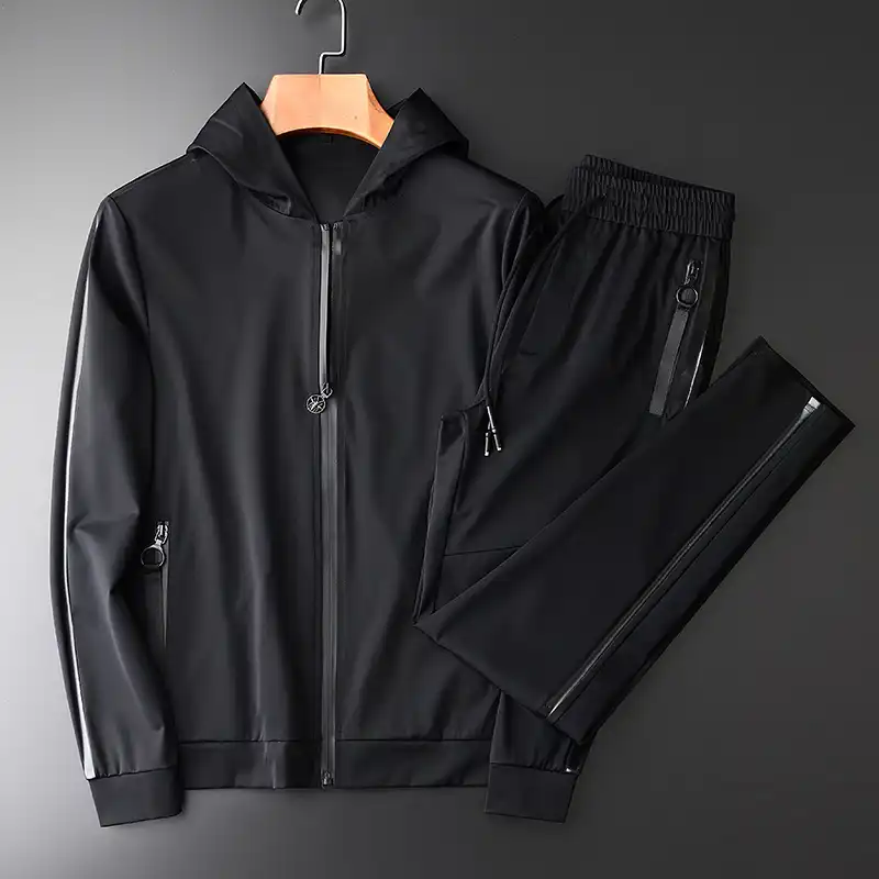 black hoodie with zipper on side
