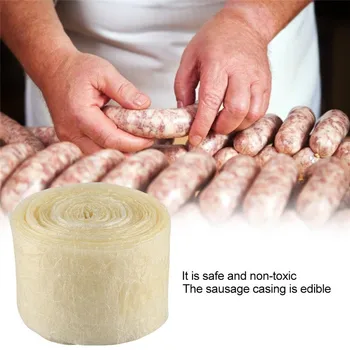 

50mm 8M Edible Sausage Casings Packaging Pork Intestine For Sausage Tube Casing for Sausage Hot Dog Hamburger Sausage Tools
