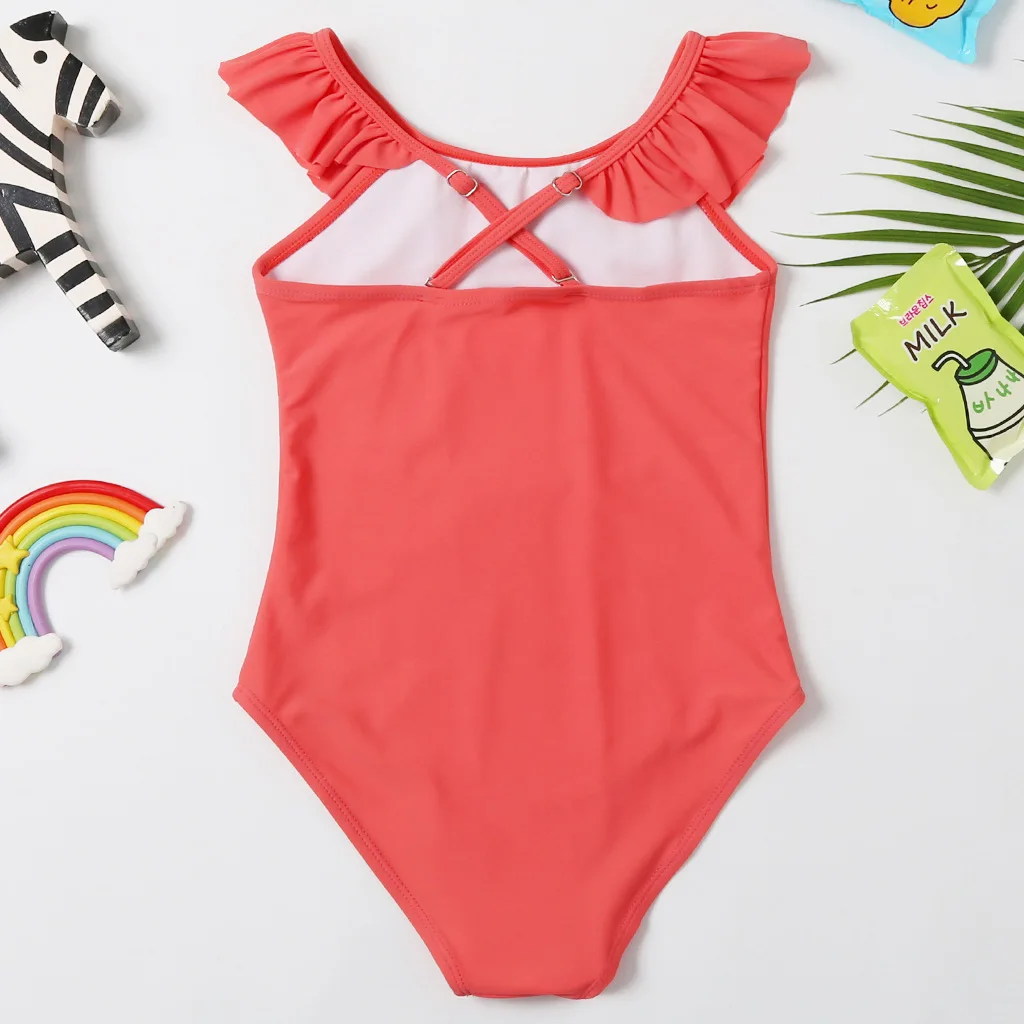 От 3 до 8 лет купальный костюм для маленьких девочек, Цельный купальник для девочек, детский купальный костюм с арбузом, детский Beachwear-SW411 для девочек