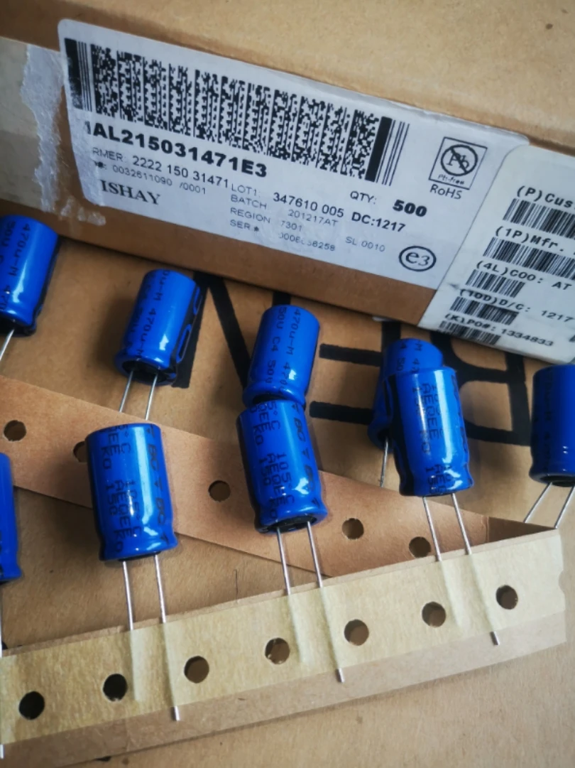 10 шт./30 шт. 50V470UF/50 в VISHAY-BC-netherland BC KO150 серии электролитический конденсатор аудио 13*25 Бесплатная доставка