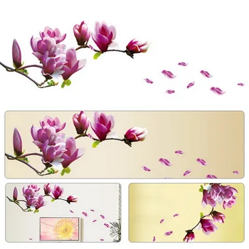 

Removable Sticker Flower Wall Decal Tree Branches Adhesive Art Decor Peel and Stick Fit to Living Room TV Background Bedroom