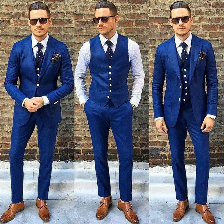 royal-blue-mens-suit-for-wedding-three-pieces