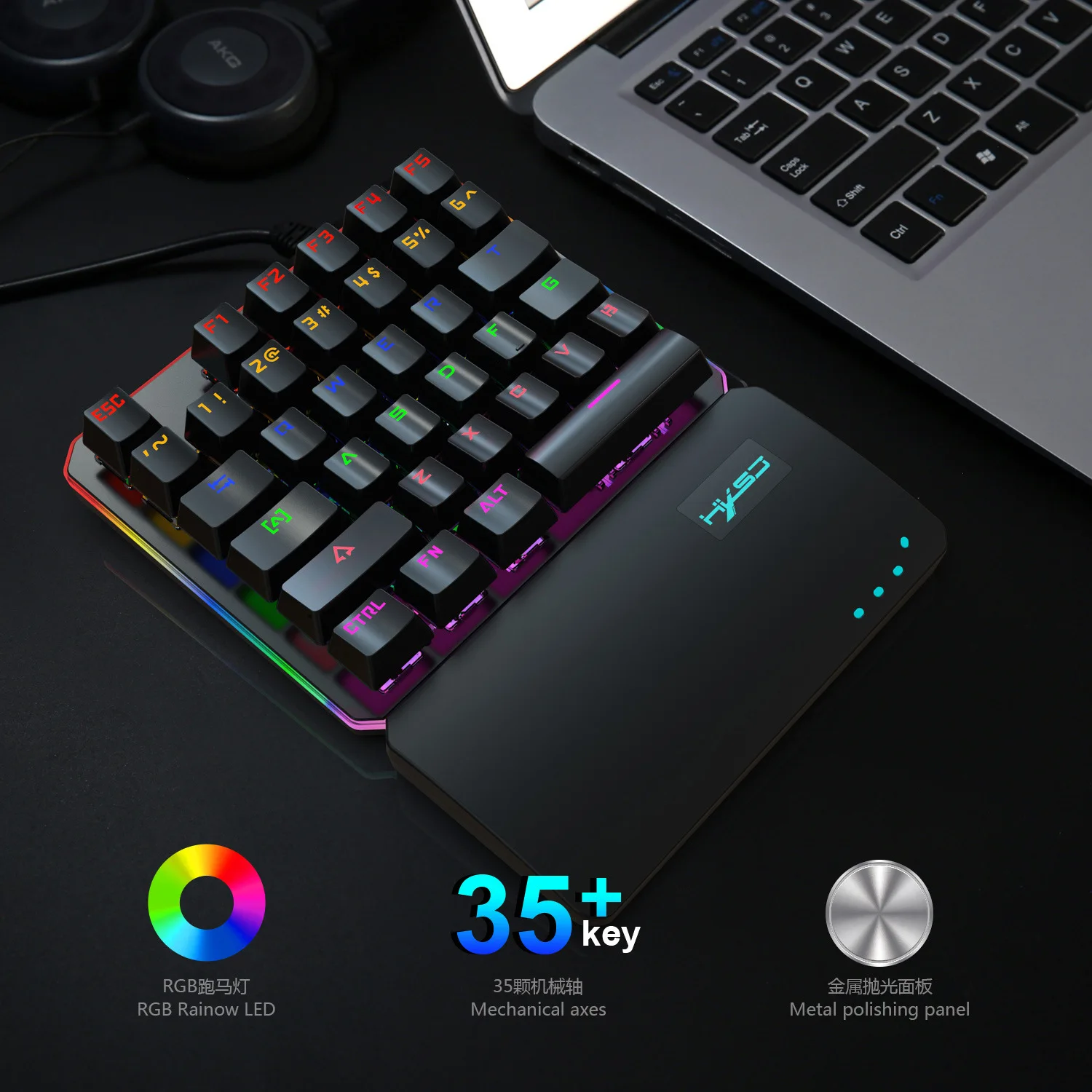 Стиль RGB режим освещения механическая клавиатура с одной рукой ...
