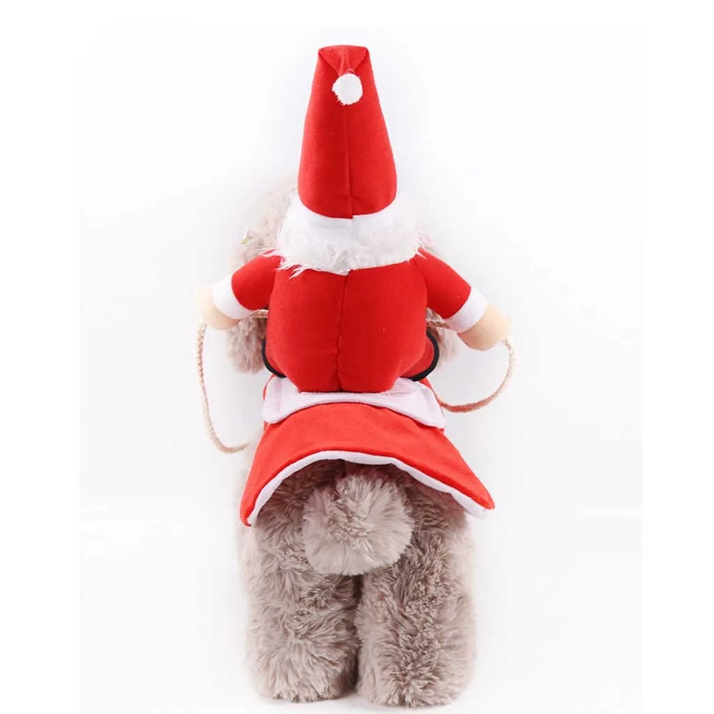 Новогодний для домашних собак одежда Санта-Клауса украшение стиль трансформированное пальто Ролевой костюм для игры Кошки Одежда для собак Decorazioni natalizie* 30