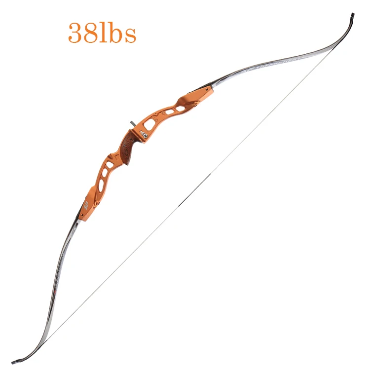38lbs bow Стрельба из лука вынос Изогнутый длинный лук 6" ILF стояк алюминиевый ЧПУ луки для охоты на открытом воздухе стрельба - Цвет: 38lbs bow