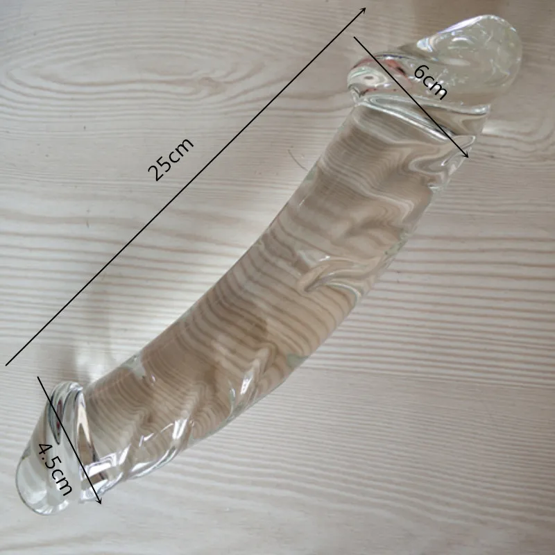 Realistic Huge Double Glass Dildo Fake Penis Crystal Anal Long Dildos Butt Plug G-spot Masturbation Dick Sex Toys for Women Men Manufacturer Hd738add0faa94651bc953fe5dfac2b8dE