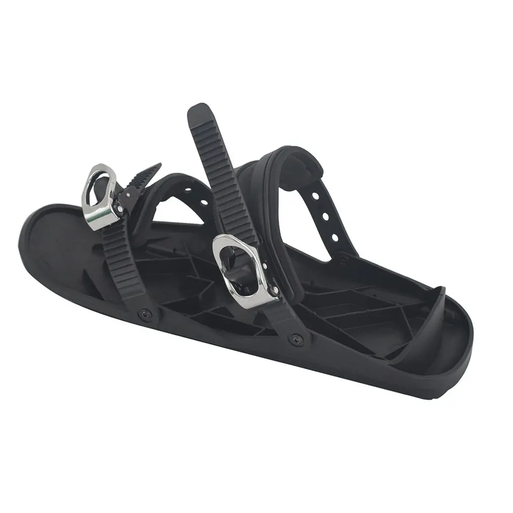 Мини лыжные коньки для снега короткая Лыжная обувь снежные лезвия регулируемые крепления портативная Лыжная обувь
