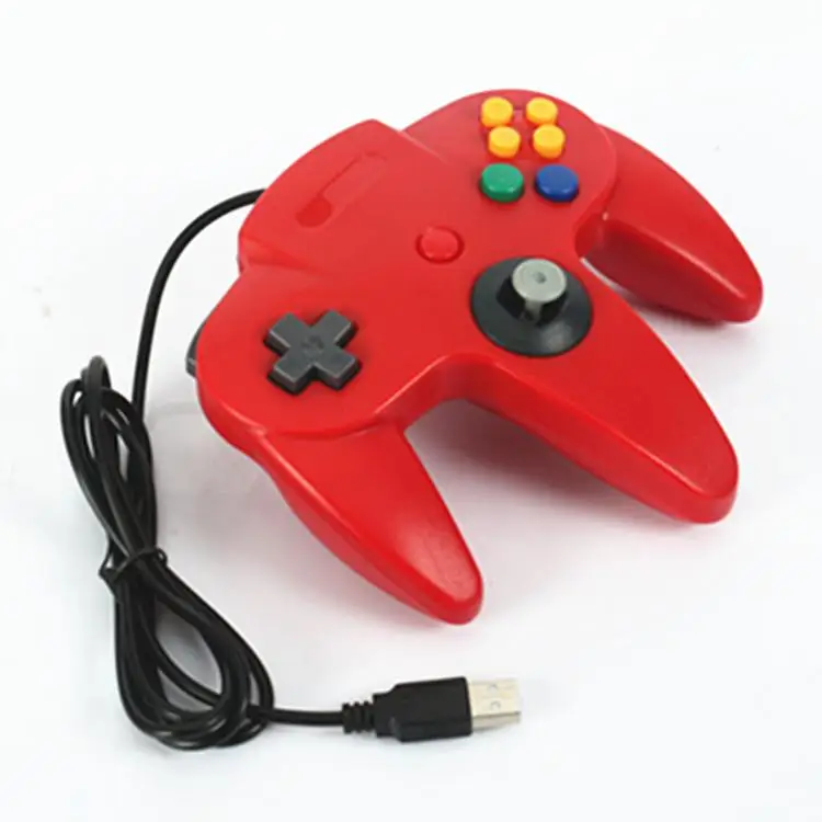 N64 геймпад джойстик USB интерфейс ПК Компьютерная игра ручка для Windows7 8 10 vista mac