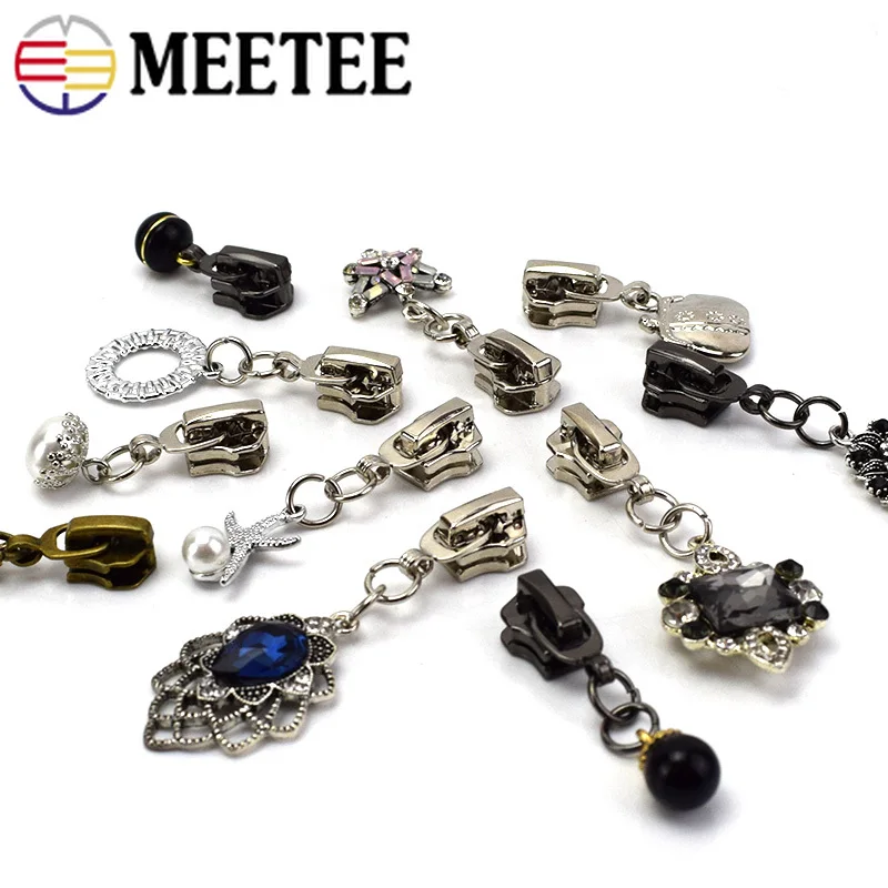 5 шт. металлические ползунки для молнии Meetee|Бегунки молнии| |