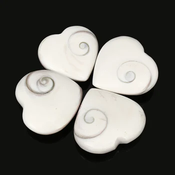 

10pcs Stone conch Love Heart shaped Stone Natural Gemstone Crystal Healing Chakra Reiki Craft Fun Toys Ninja Symbol Pendant