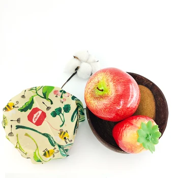 

1 pc Reusable Beeswax Cloth Wrap Food Fresh Bag Lid Jungle Party Bees Wax Wrap for Sandwich Cheese