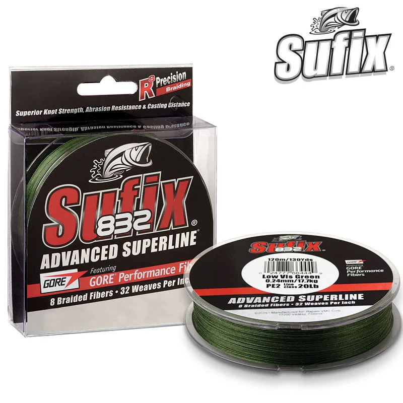 Sufix 832 плетеная рыболовная леска-Длина: 120 м/250 м диаметр: 0 1 мм-0 42 мм размер: 30-86