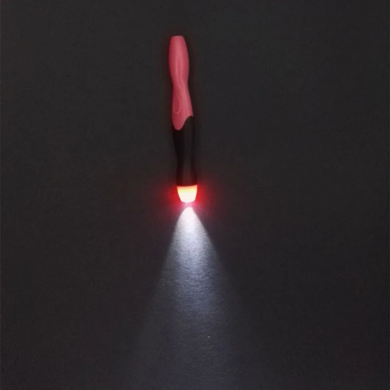 USB Charging LED Glow Crochet Hook With Led 9 Sizes Hooks Emergency Lighting Knitting Needles Replaceable Top Hook Sewing Tools