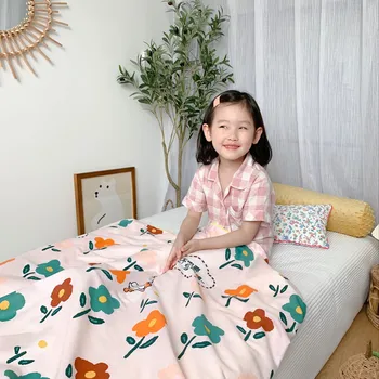 

100% cotton children s soft blankets children s household blankets play mats air-conditioning blankets blankets for beds