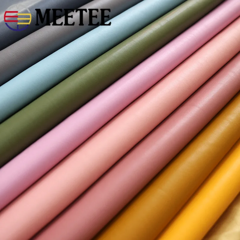 Meetee 50*138 см эко дружественные искусственная кожа ткань эластичная мягкая DIY