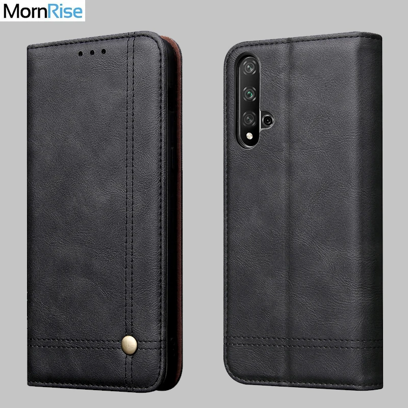 

Luxury Retro Slim Leather Flip Cover For Huawei Nova 5T Case Wallet Card Stand Magnetic Book Cover For Nova 5T Mobile Phone Case