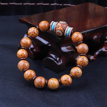 

Bodhi Beads Beads Bracelets Hand-polished Round Beads New Tibetan Natural with Dpi Beads Rosary Bracelet Wholesale