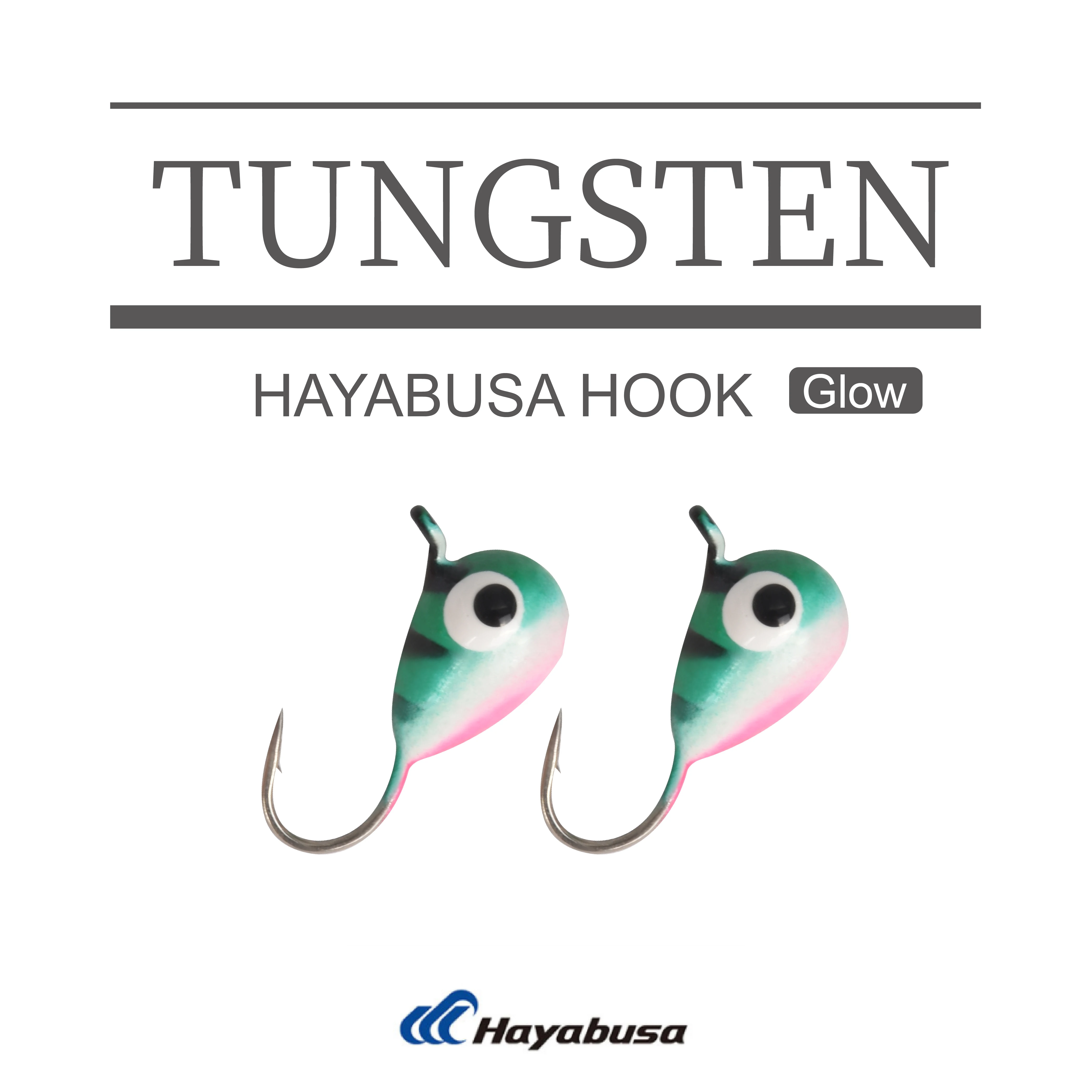 MUUNN 10pc 0.5g-1.85g Multicolor Glow Tungsten Ice Fishing Jig Head,3.2mm/4mm/5mm,Hayabusa Hook Winter Ice Fishing Bait